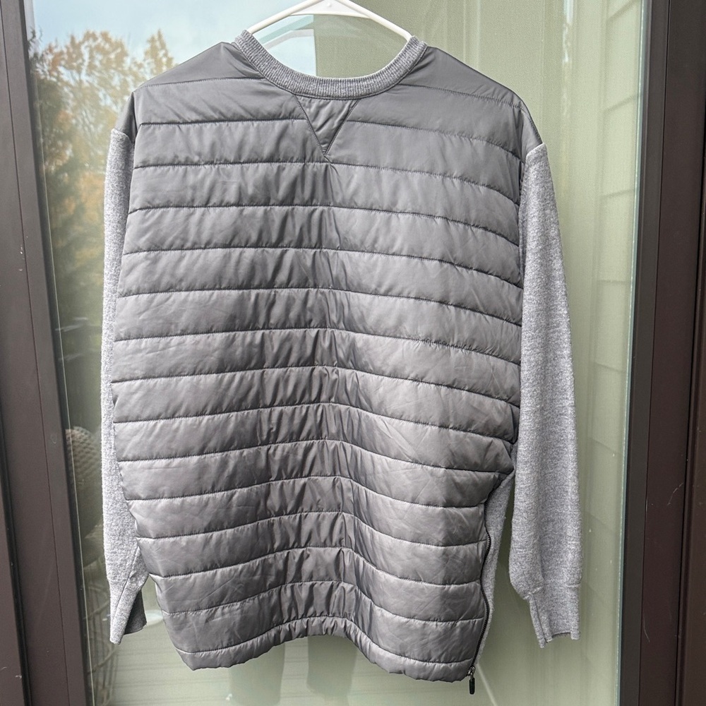 Polo Golf Ralph Lauren Men's XXL Paneled Merino Wool Sweater in Heather Gray